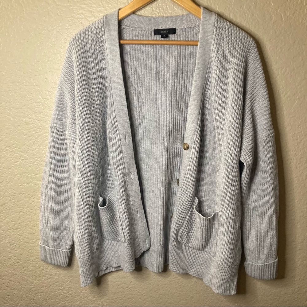 J. Crew Cashmere Cardigan Classic Timeless Preppy Business Button Up Small